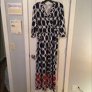 Cato XL maxi dress with tie belt